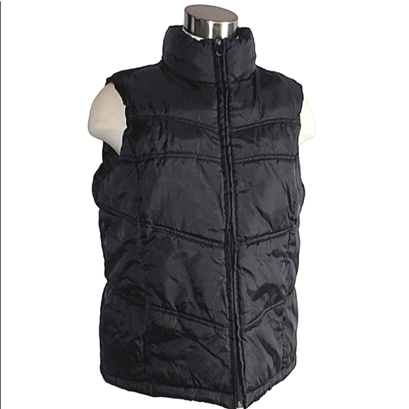 MERONA Puffer Pocket Zip Channel Quilted Jacket Vest EUC - Picture 1 of 8